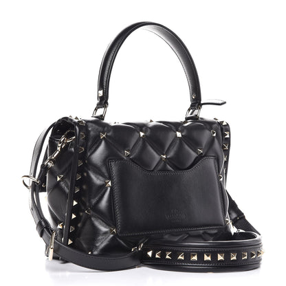 Valentino Garavani Nappa Medium Candystud Top Handle Bag Black 4 of 10
