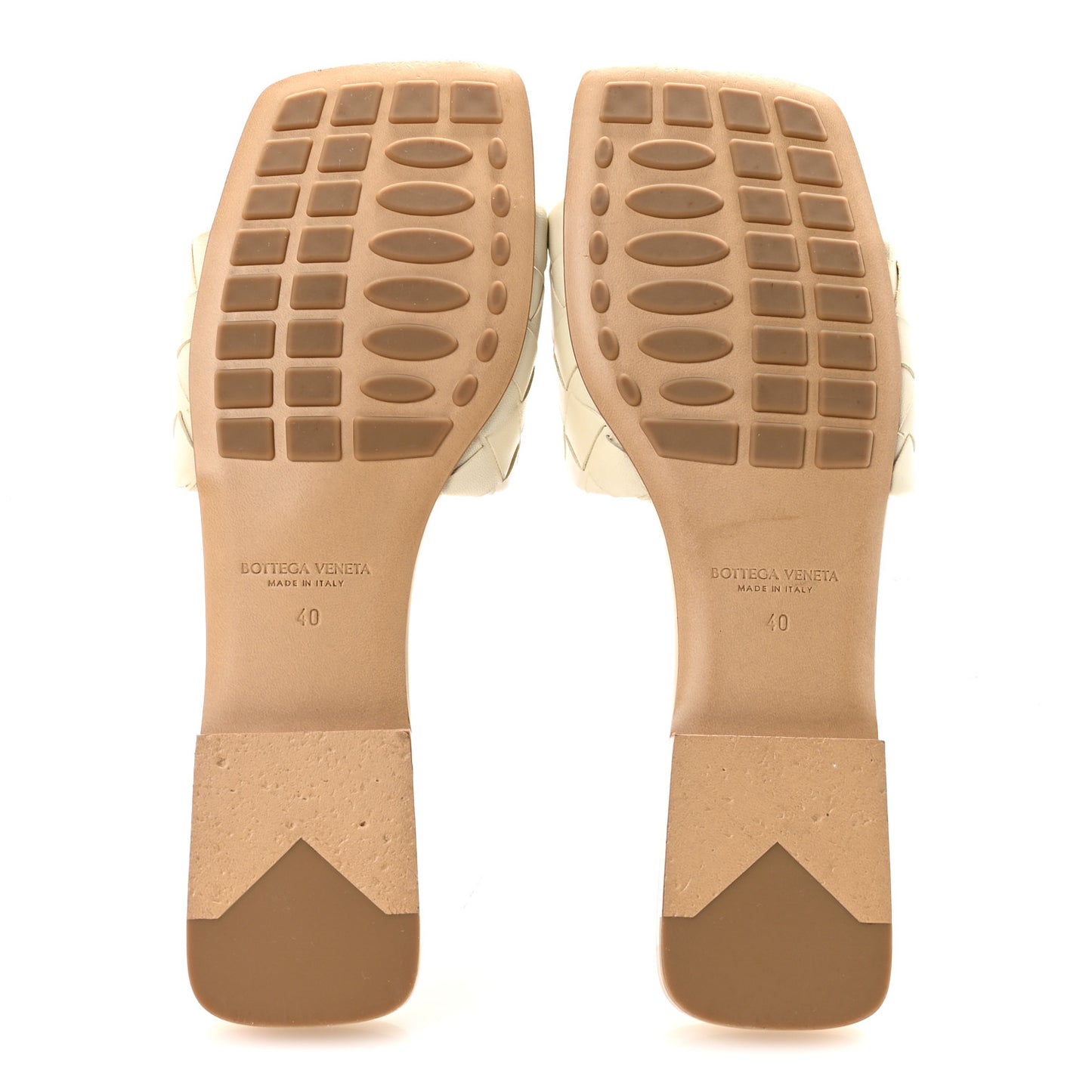 Nappa Intrecciato Parco Flat Sandals 40 Sea Salt