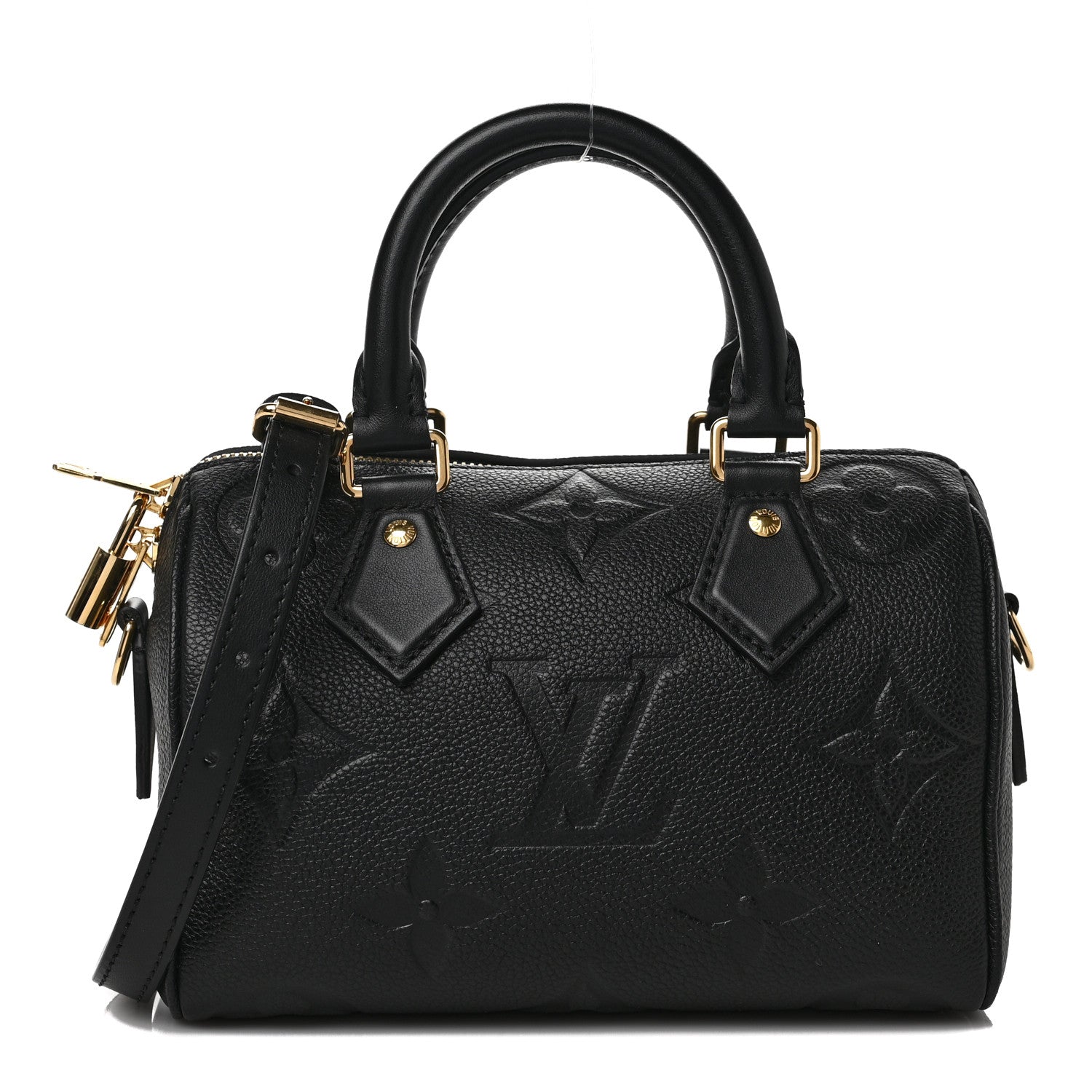 Louis Vuitton Empreinte Monogram Giant Speedy Bandouliere 20 Black 1 of 8