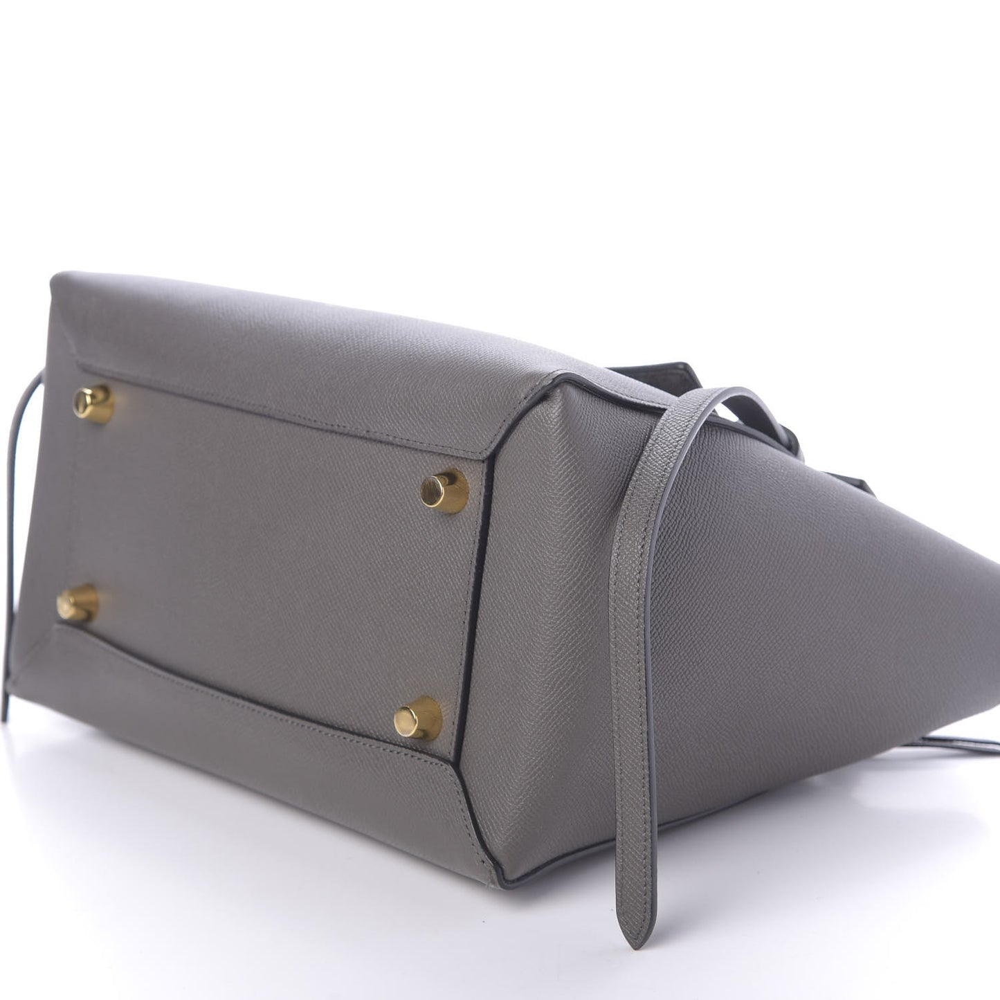 Grained Calfskin Mini Belt Bag Grey
