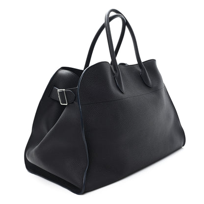 The Row Grained Calfskin Soft Margaux 17 Midnight 2 of 10