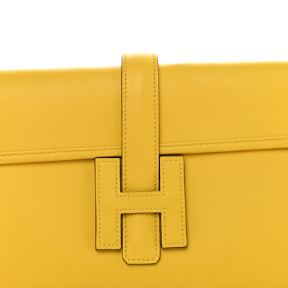 Hermes Swift Verso Jige Elan 29 Jaune De Naples Rose Confetti 6 of 8