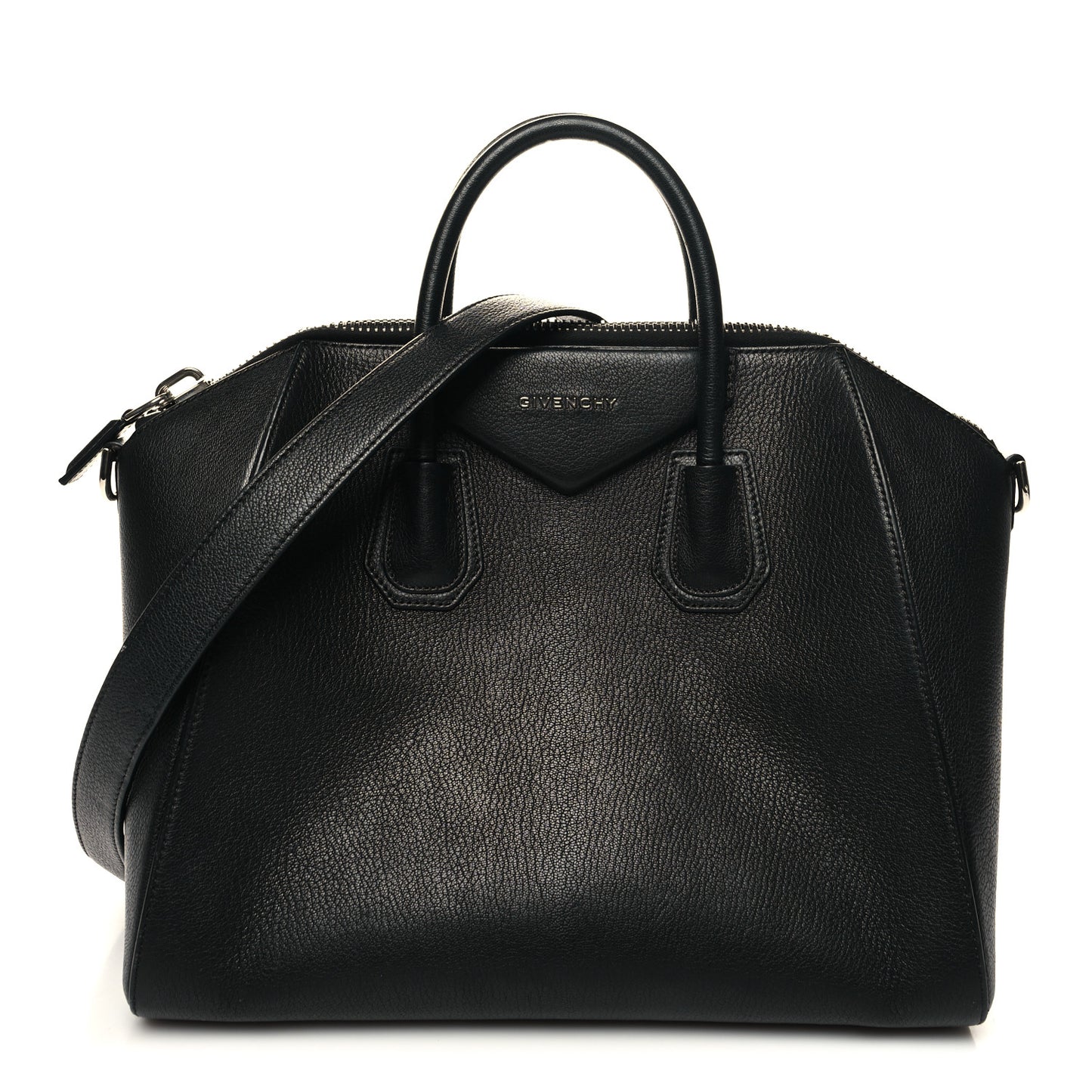 Sugar Goatskin Medium Antigona Black