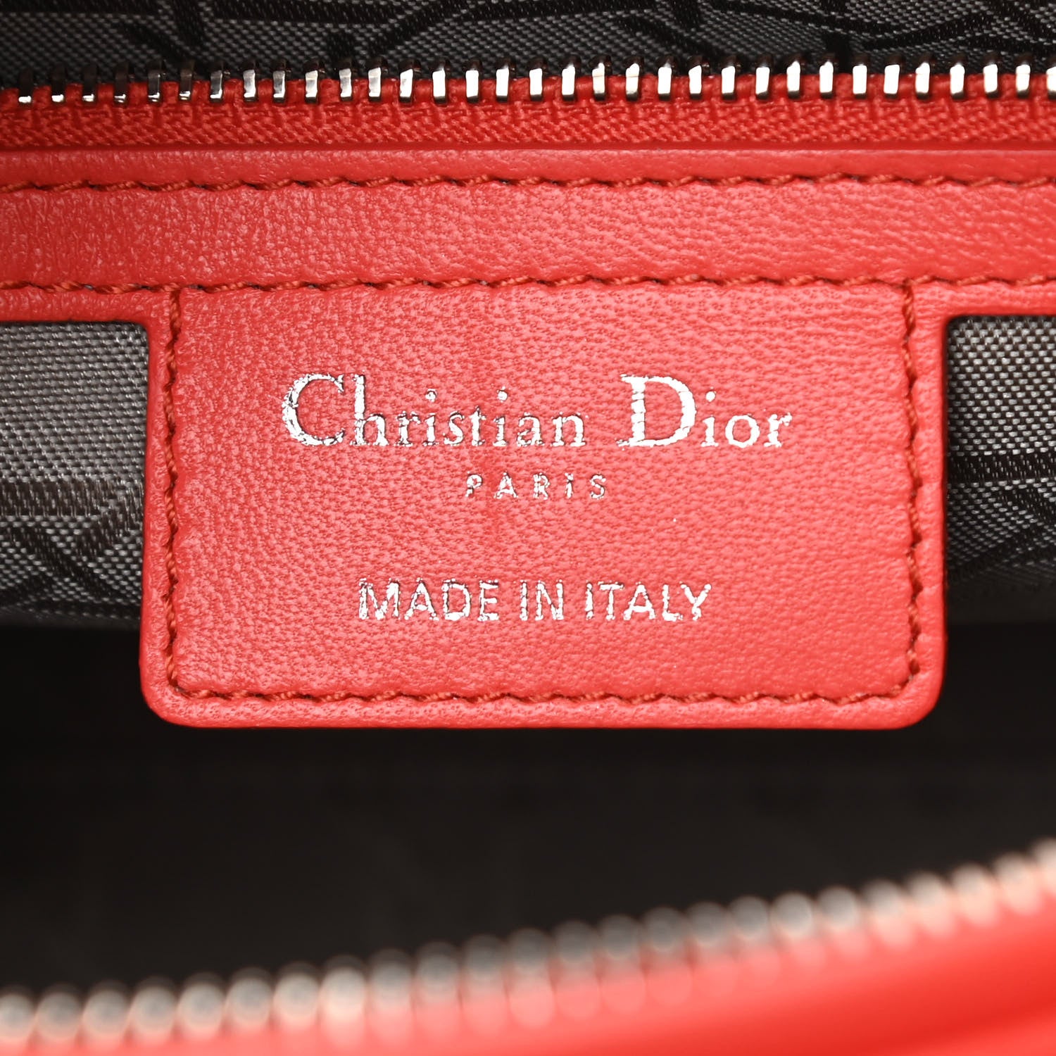 Christian Dior Lambskin Cannage Medium Lady Dior Coral 5 of 13