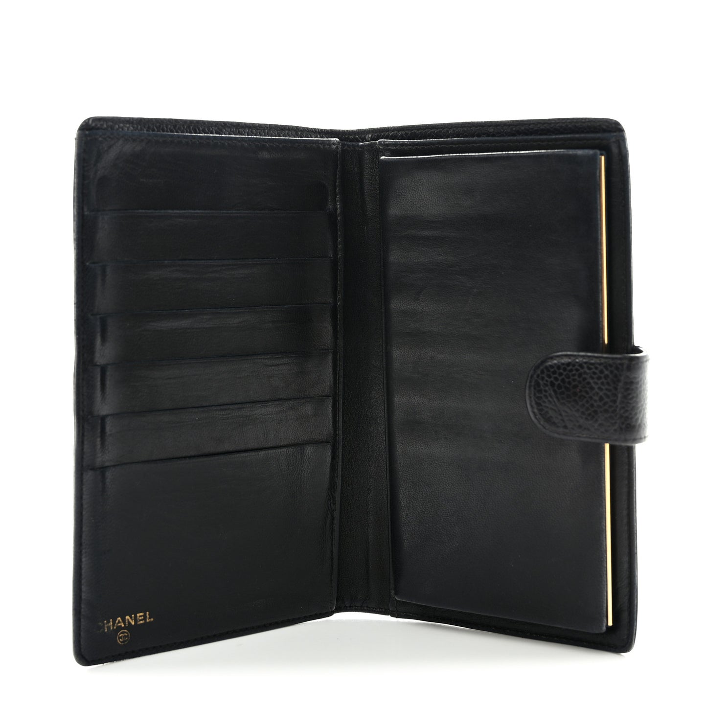 Caviar Timeless CC French Wallet Black
