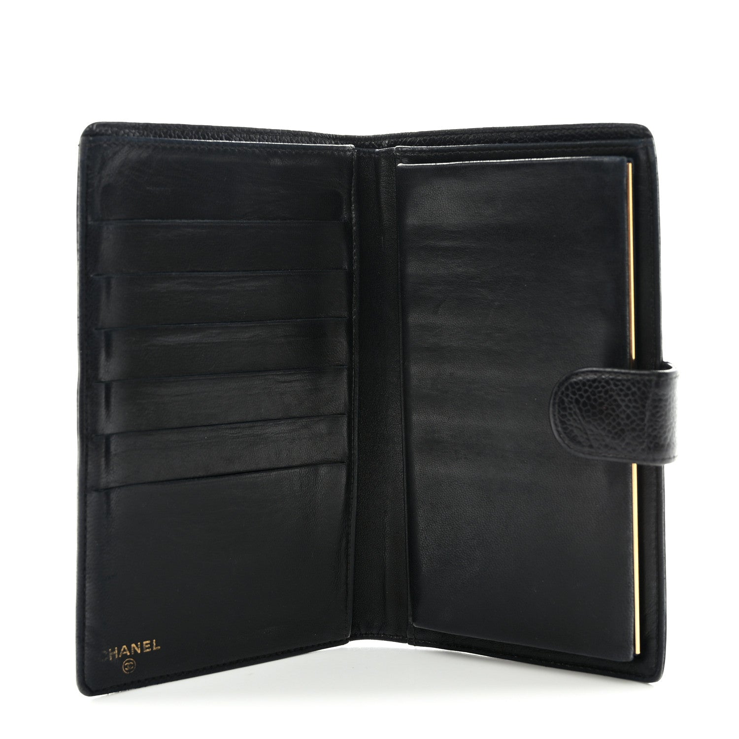 Chanel Caviar Timeless CC French Wallet Black 5 of 13