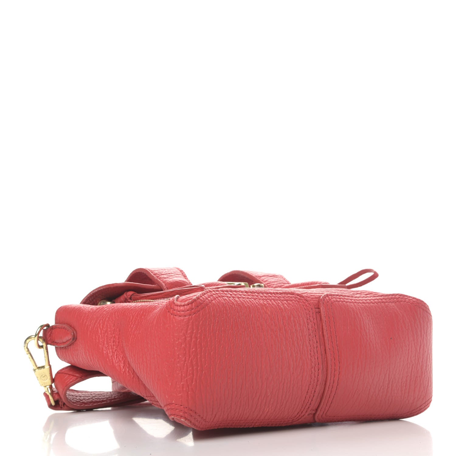 3.1 Phillip Lim Textured Calfskin Mini Pashli Satchel Red 4 of 10