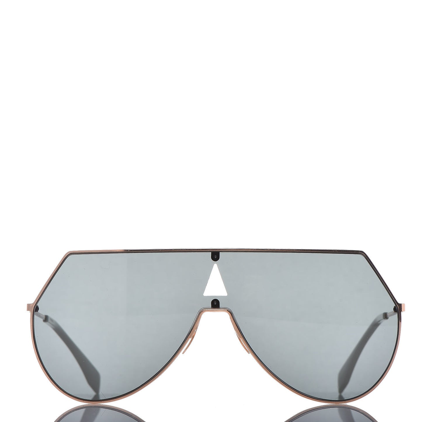Metal Mirrored Eyeline Sunglasses FF 0193/S Matte Rose Gold