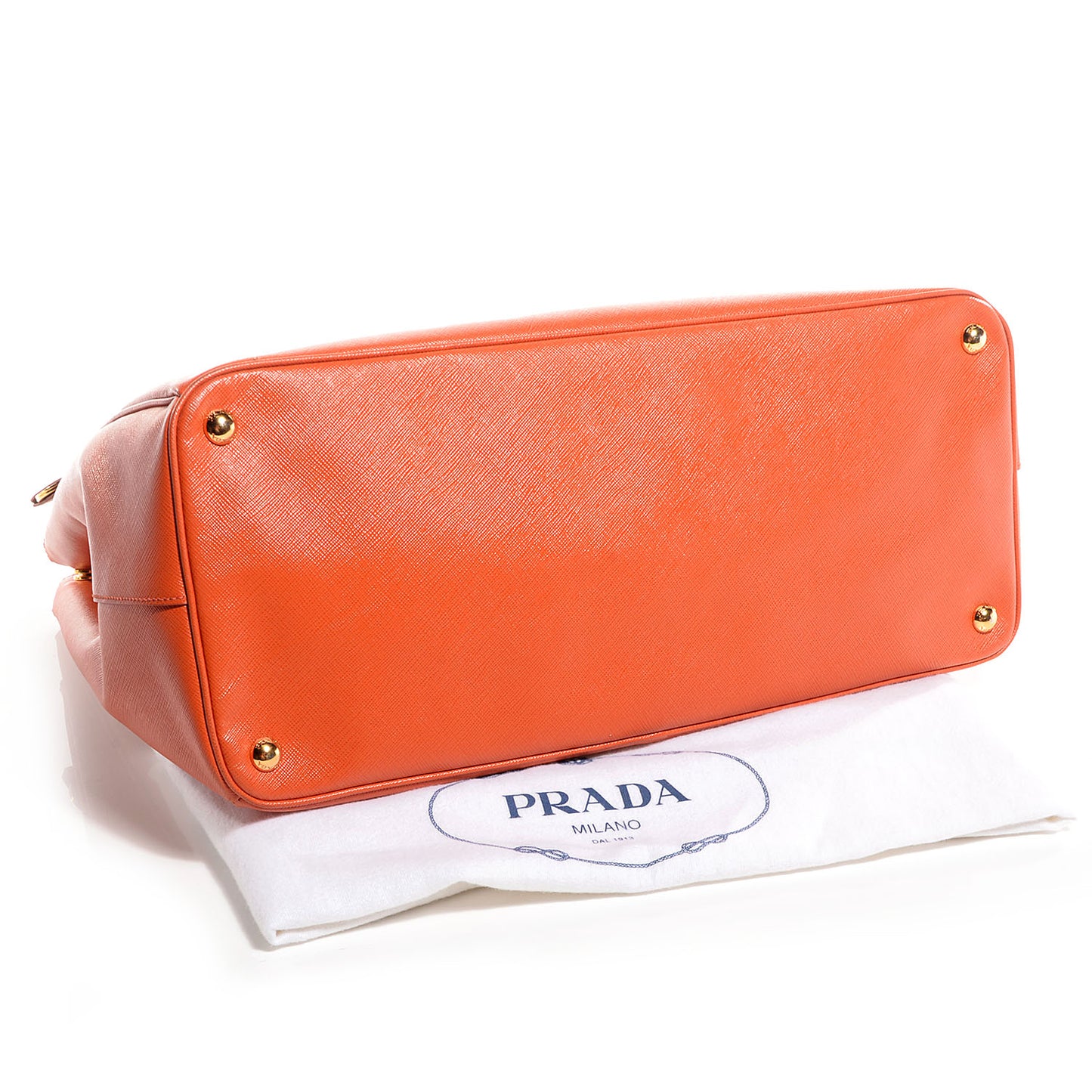 Saffiano Lux Extra Large Galleria Double Zip Tote Papaya