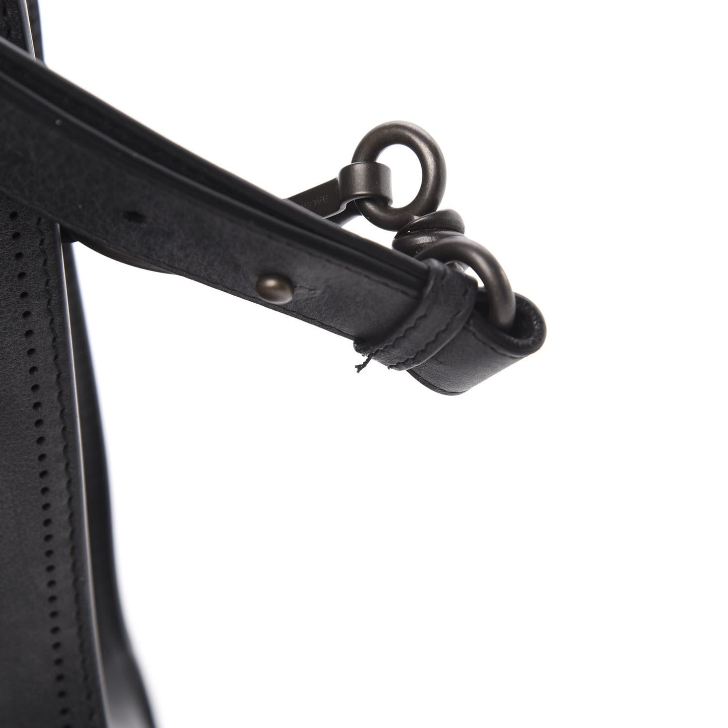 Veau Soyeux Perforated Blackout Hardware City Black
