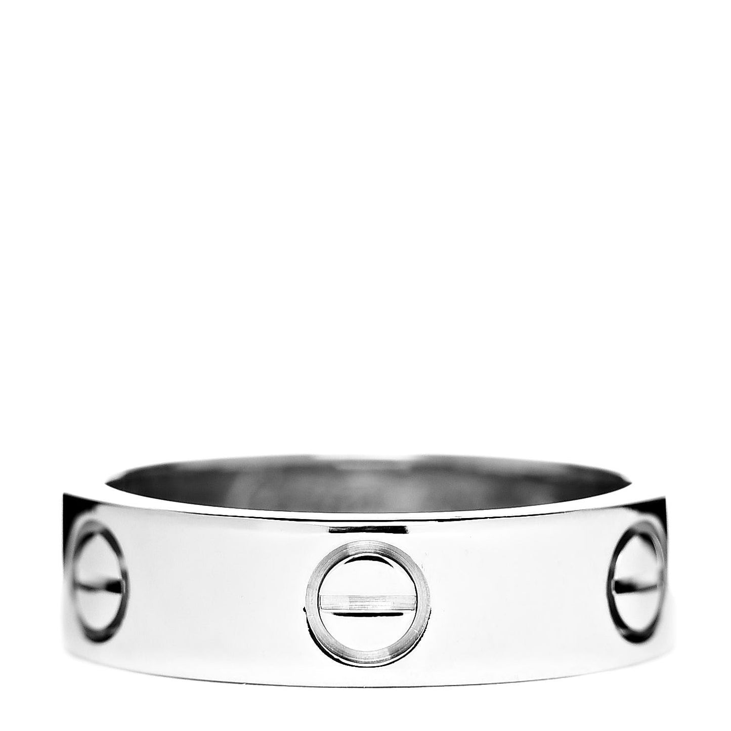 18K White Gold 5.5mm LOVE Ring 55 7.25