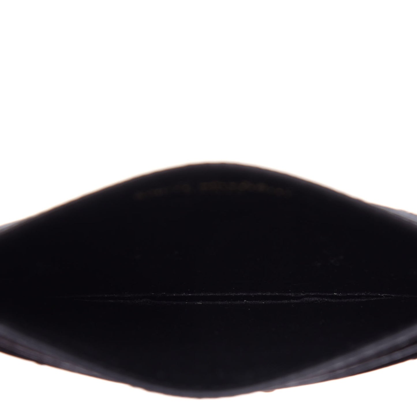 Grain De Poudre Matelasse Chevron Monogram Credit Card Case Black