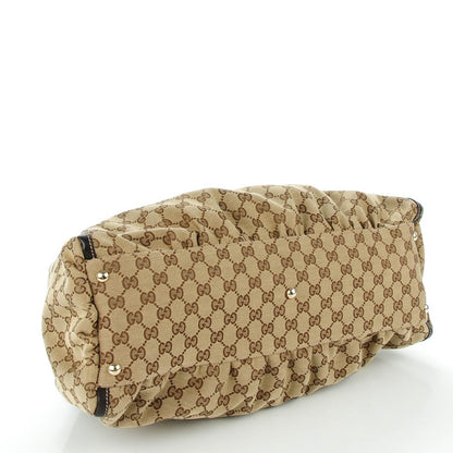 Gucci Monogram Large D Gold Hobo Dark Brown 4 of 7