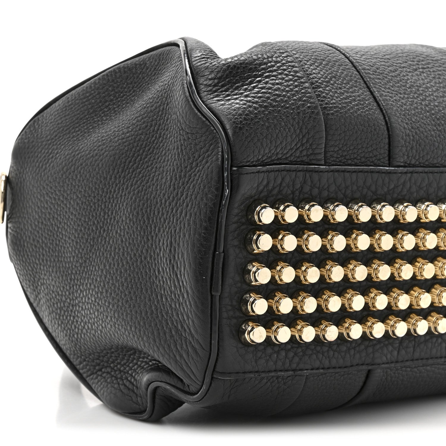 Alexander Wang Pebbled Lambskin Rocco Black Pale Gold Hardware 9 of 11