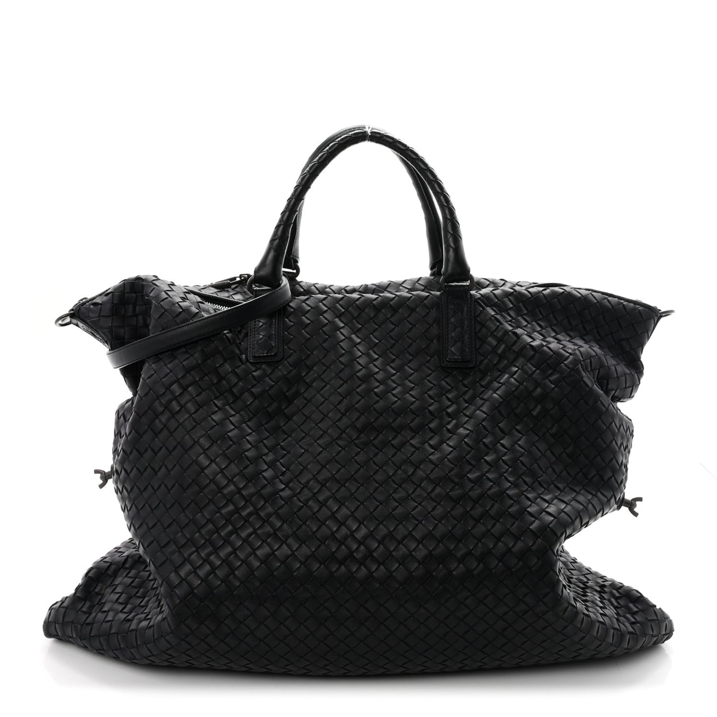 Nappa Intrecciato Maxi Convertible Tote Tourmaline