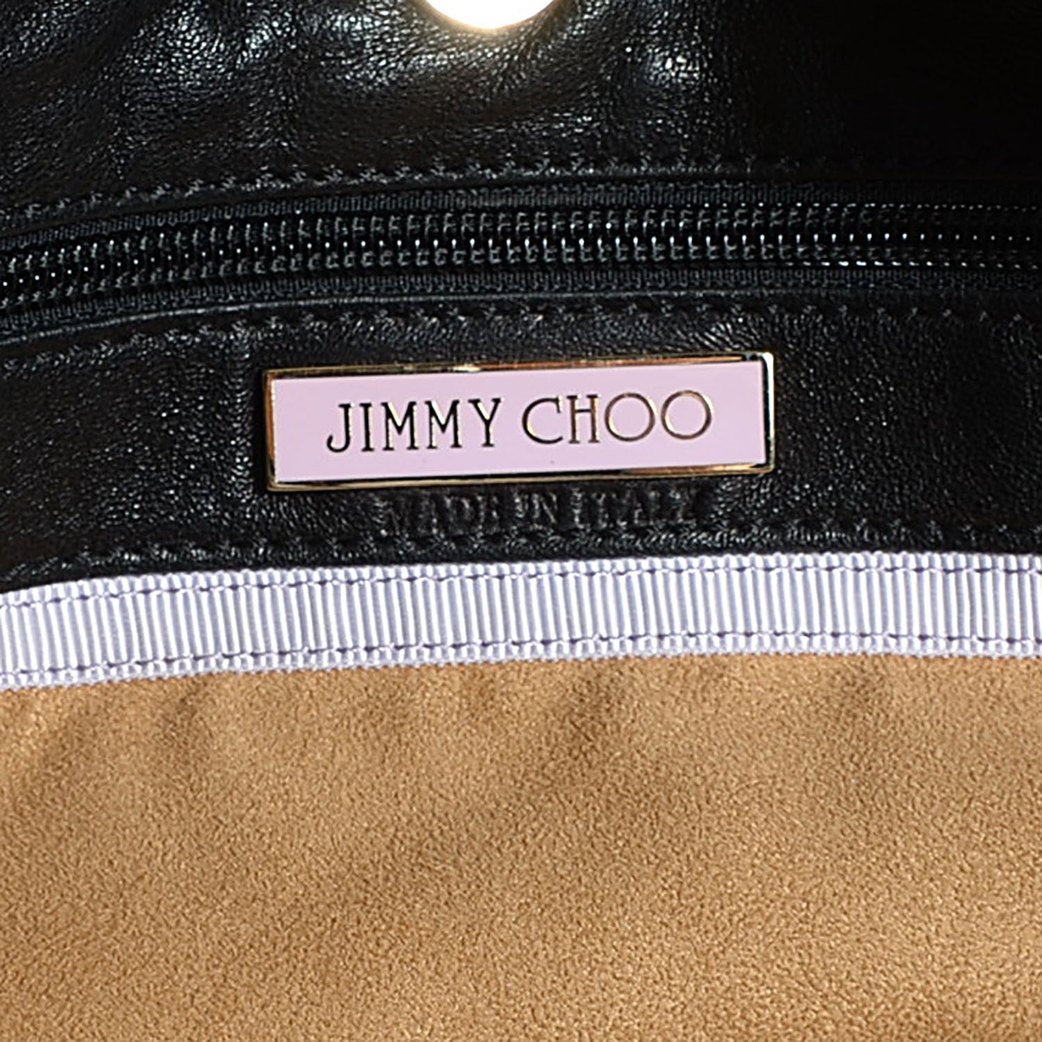 Jimmy Choo Lambskin Python Fringe Tatum Shoulder Bag Black 12 of 12