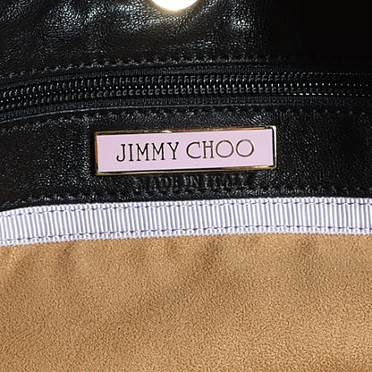 Jimmy Choo Lambskin Python Fringe Tatum Shoulder Bag Black 12 of 12