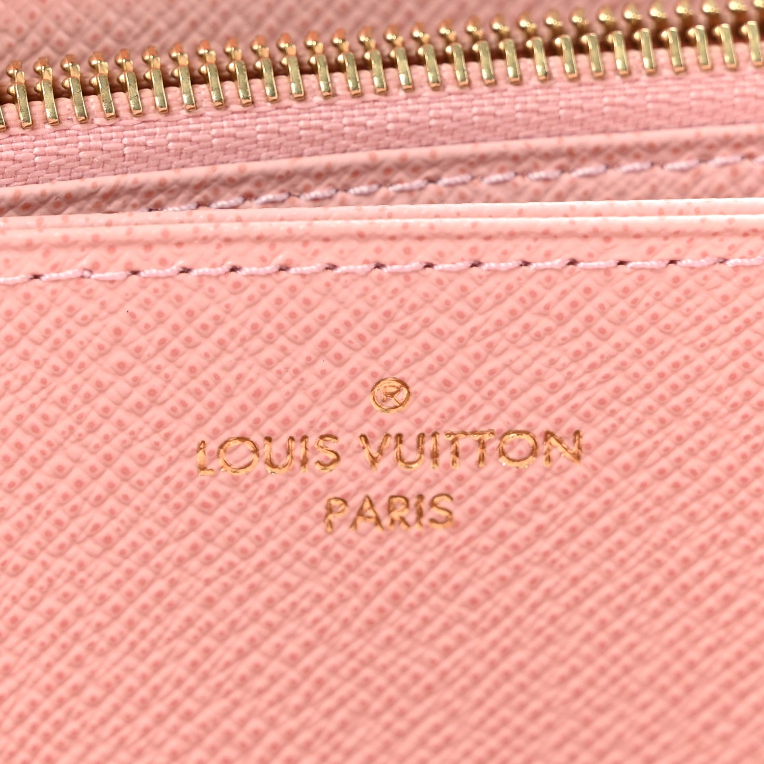 Louis Vuitton Damier Azur Zippy Wallet Rose Ballerine 6 of 11