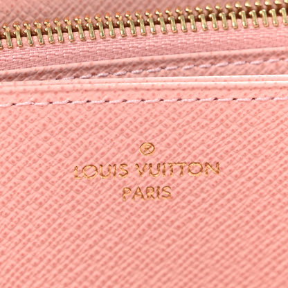 Louis Vuitton Damier Azur Zippy Wallet Rose Ballerine 6 of 11