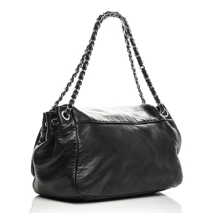 Chanel Lambskin CC Disc Accordion Flap Black 3 of 9