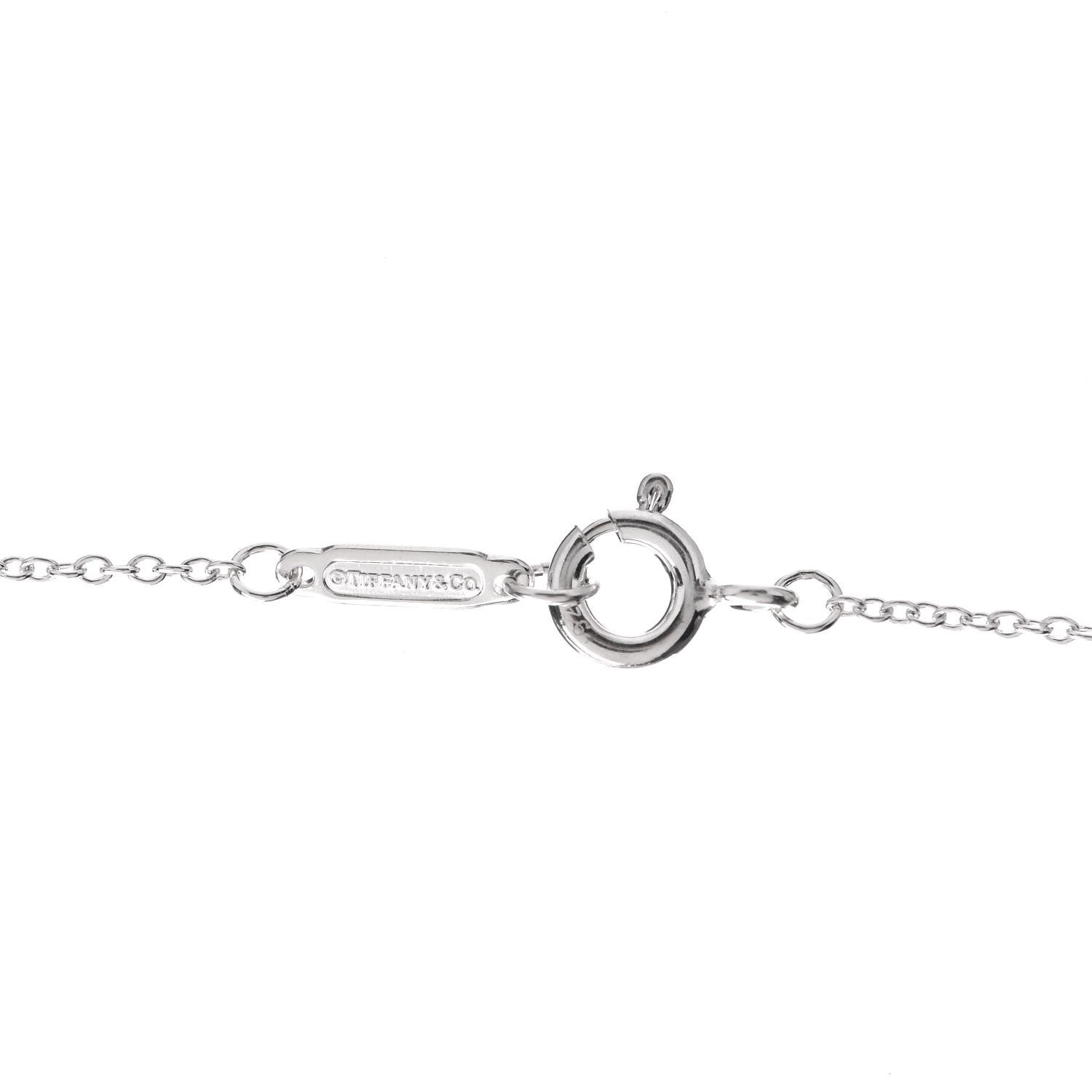 Tiffany Sterling Silver Mom Heart Tag Key Pendant Necklace 4 of 4