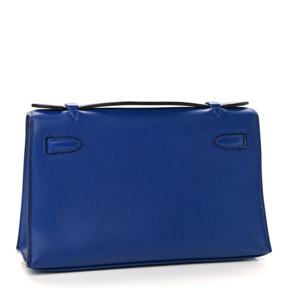 Hermes Swift Kelly Pochette Clutch Bleu Saphir 2 of 8