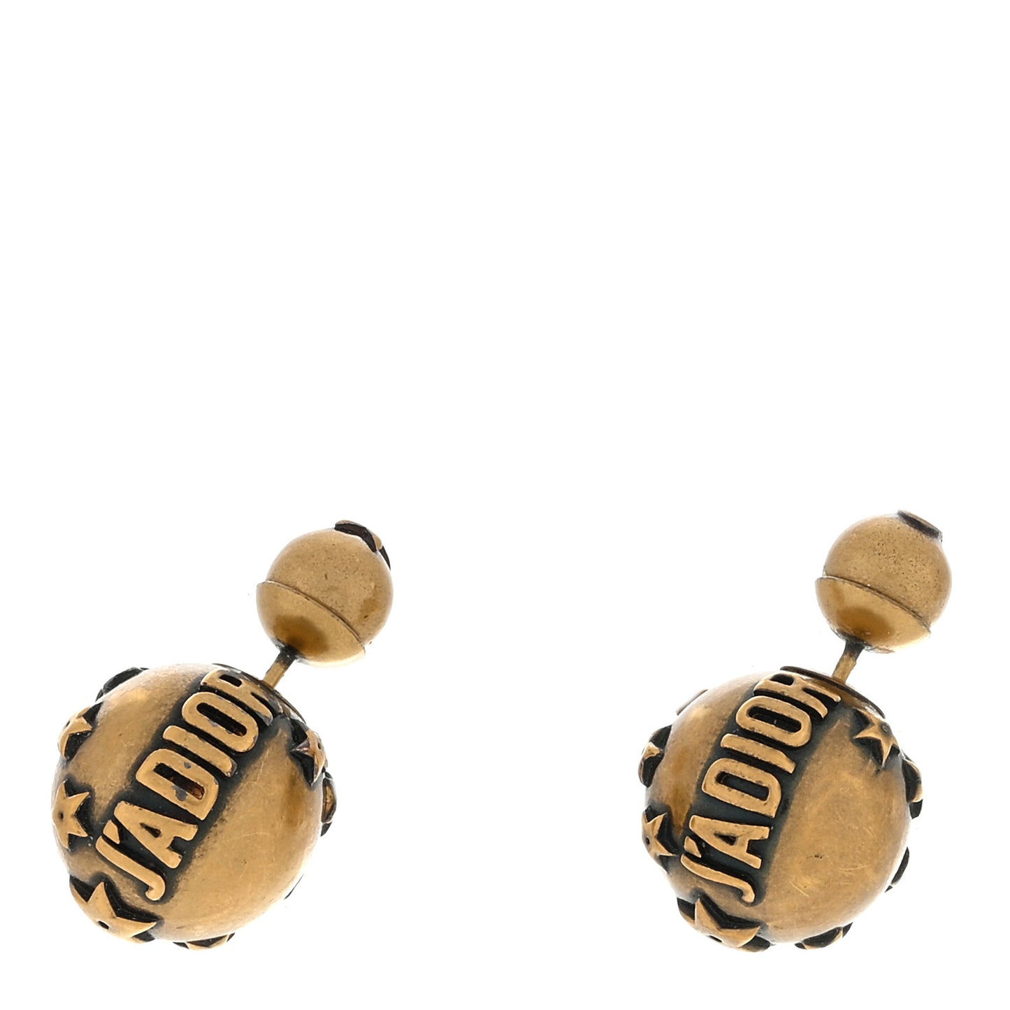 Metal J'Adior Mise En Dior Tribal Earrings Gold