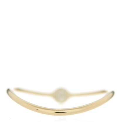 Tiffany 18K Yellow Gold Diamond Elsa Peretti Single-Row Wave Ring 49 5 3 of 3