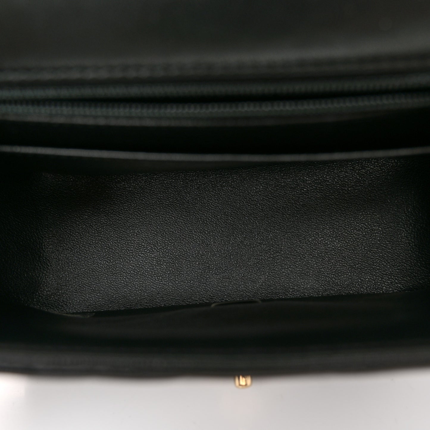 Lambskin Chevron Quilted Mini Square Flap Black