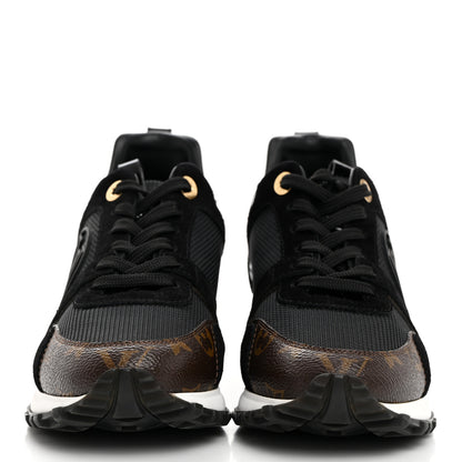 Louis Vuitton Suede Monogram Run Away Sneakers 36.5 Black 2 of 8