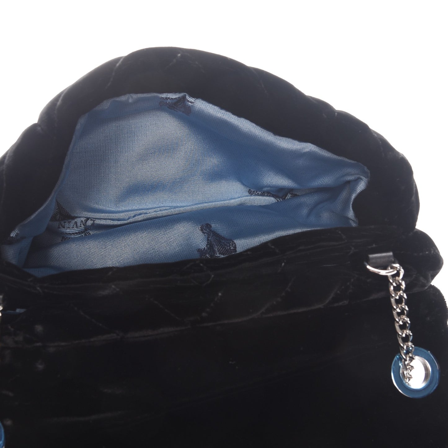 Velvet Mini Sugar Flap Shoulder Bag Black