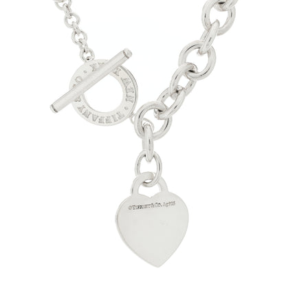 Tiffany Sterling Silver Return to Tiffany Heart Tag Toggle Necklace 4 of 4