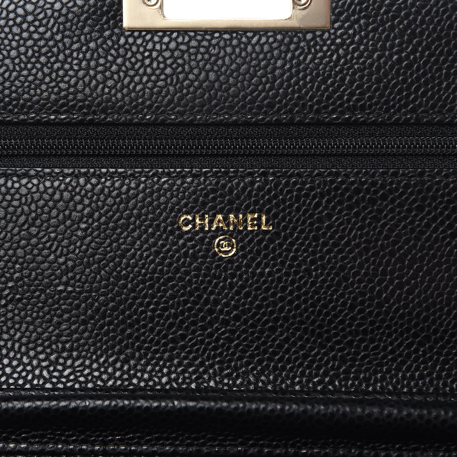 Chanel Caviar Quilted Golden Class Wallet On Chain WOC Black 6 of 11