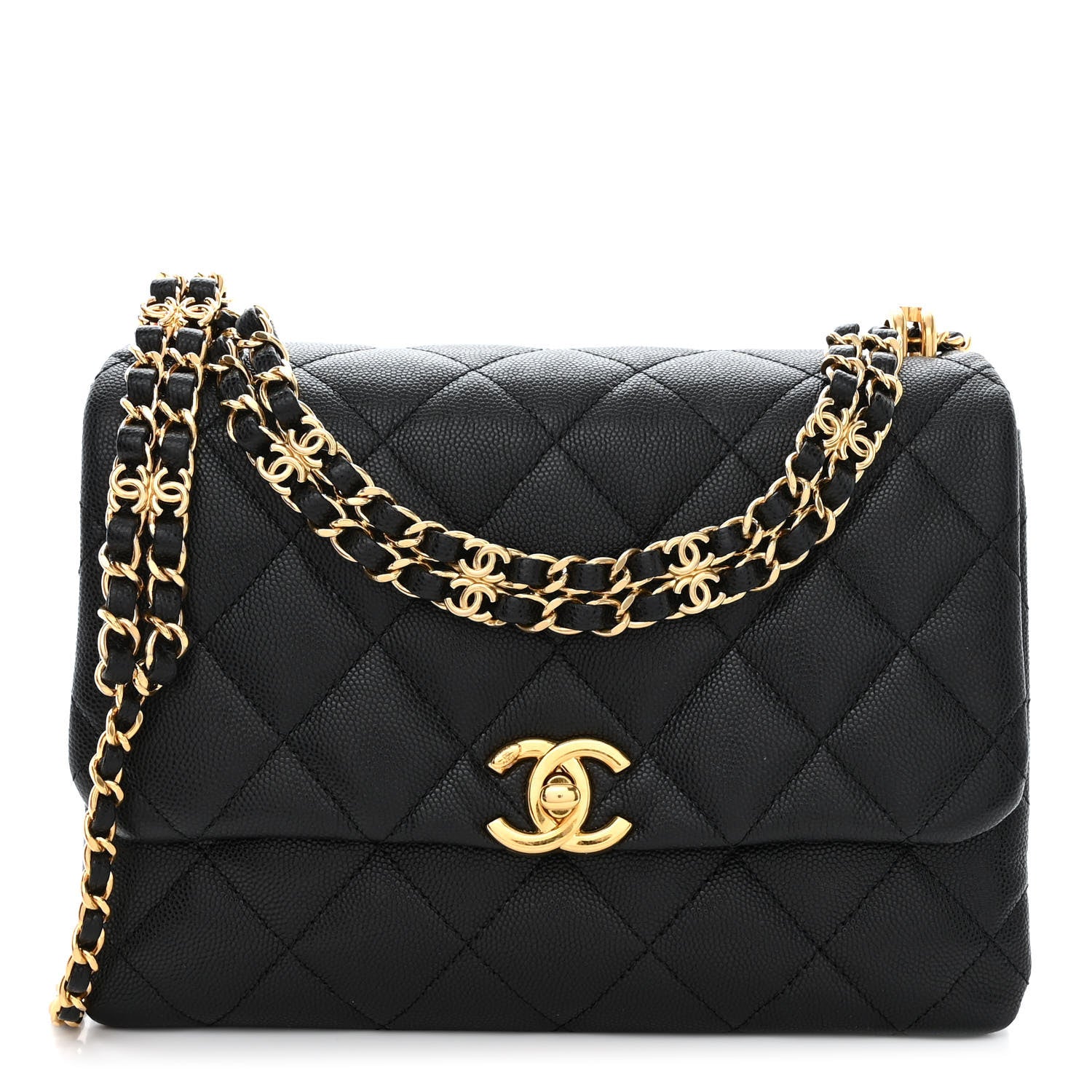 Chanel Caviar Quilted Coco First Flap Black 1 of 11