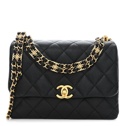 Chanel Caviar Quilted Coco First Flap Black 1 of 11