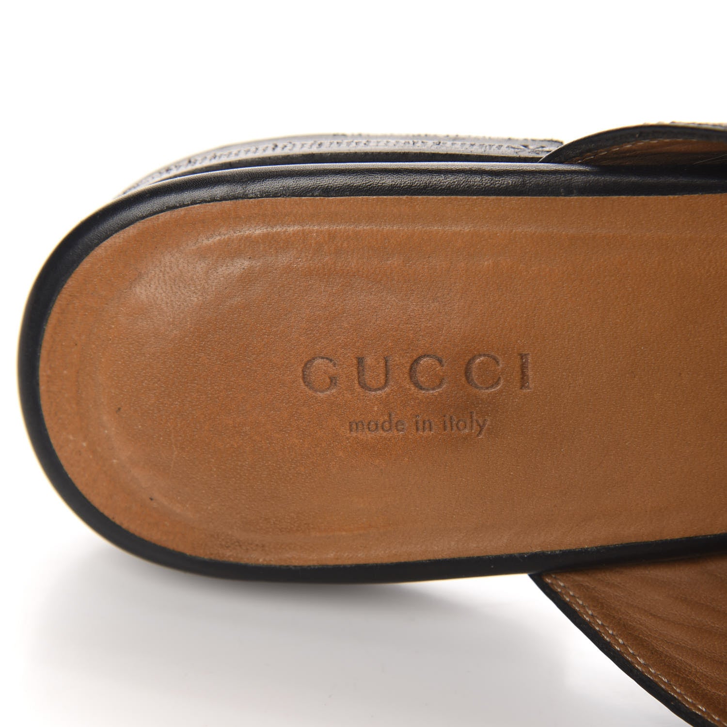 Gucci Calfskin Womens Princetown Slippers 38 Black 6 of 12
