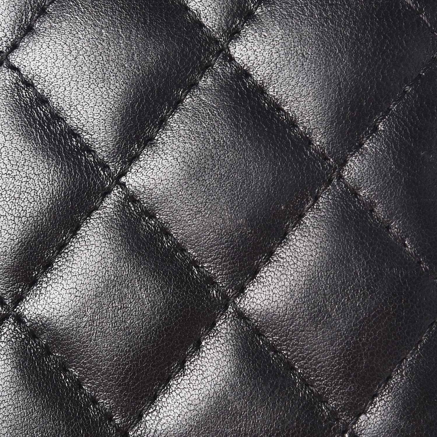 Chanel Lambskin Quilted Card Holder Wallet Black 9 of 9