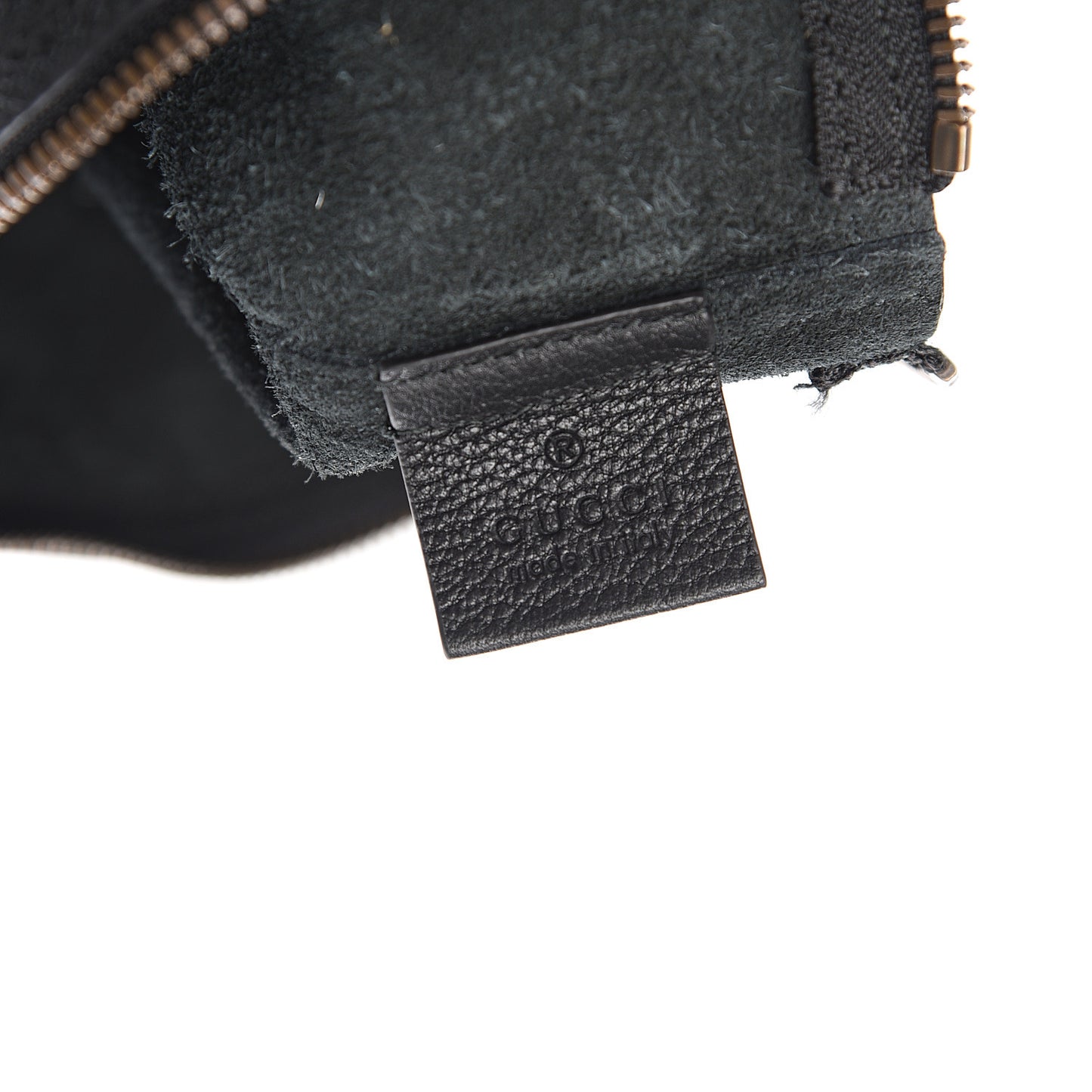 Pebbled Calfskin Medium Logo Portfolio Clutch Black