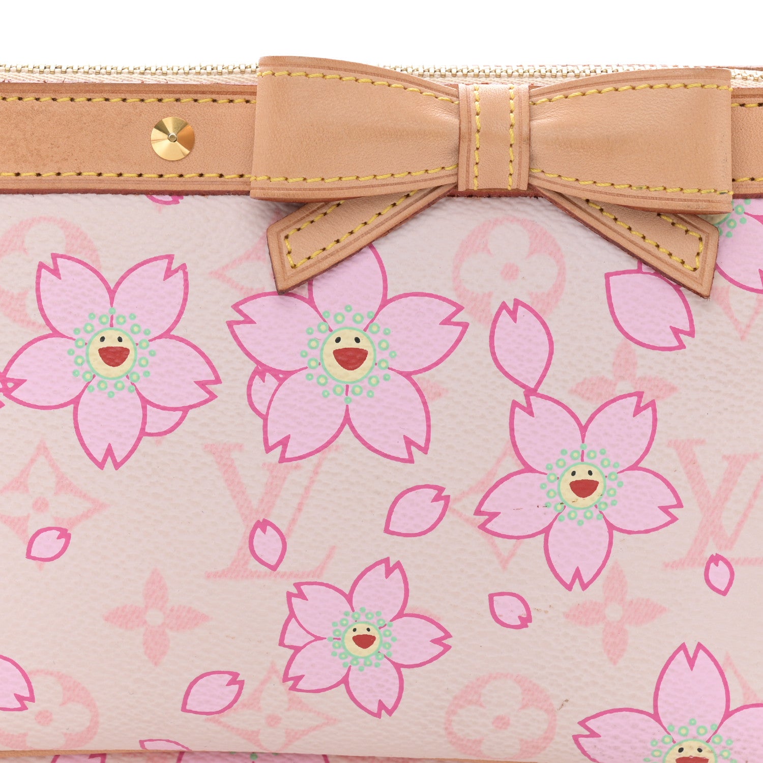 Louis Vuitton Monogram Cherry Blossom Pochette Accessories Pink 8 of 11