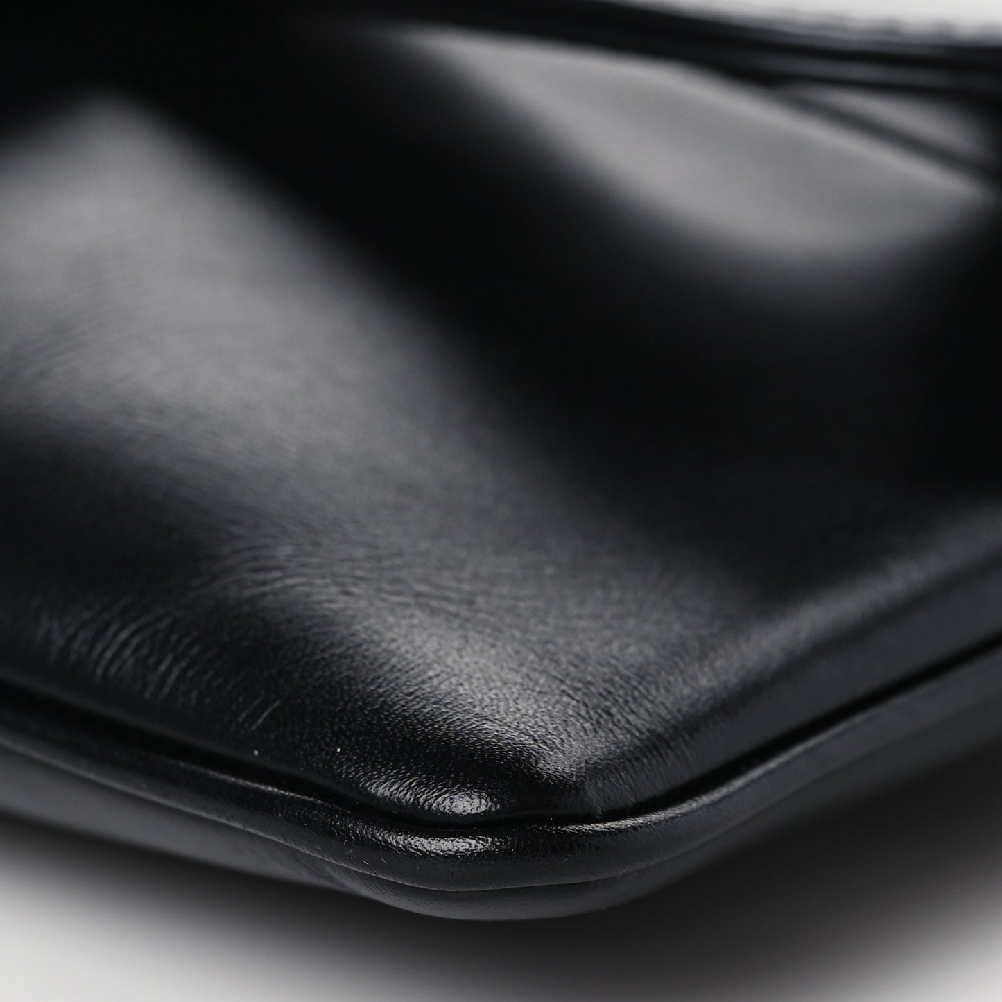 Smooth Calfskin Medium Diordouble Chain Bag Black