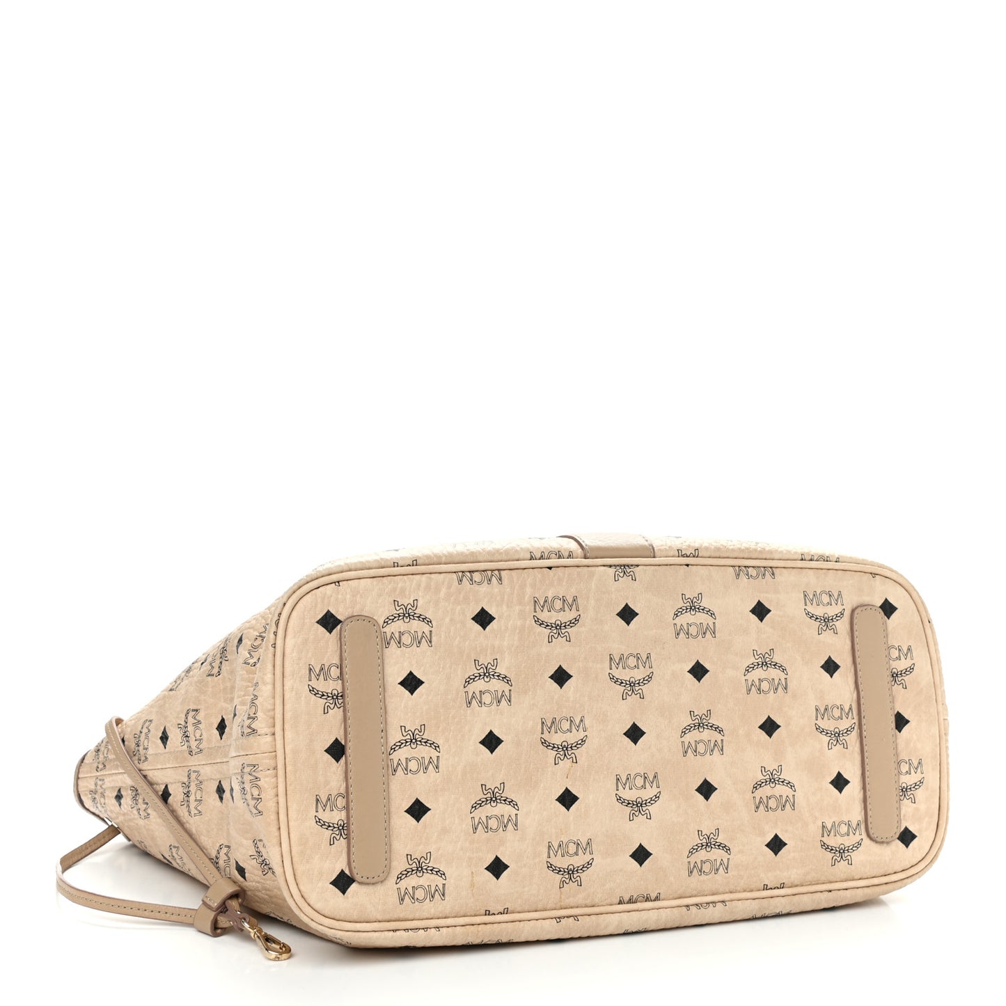 Visetos Medium Liz Reversible Shopper Tote Beige