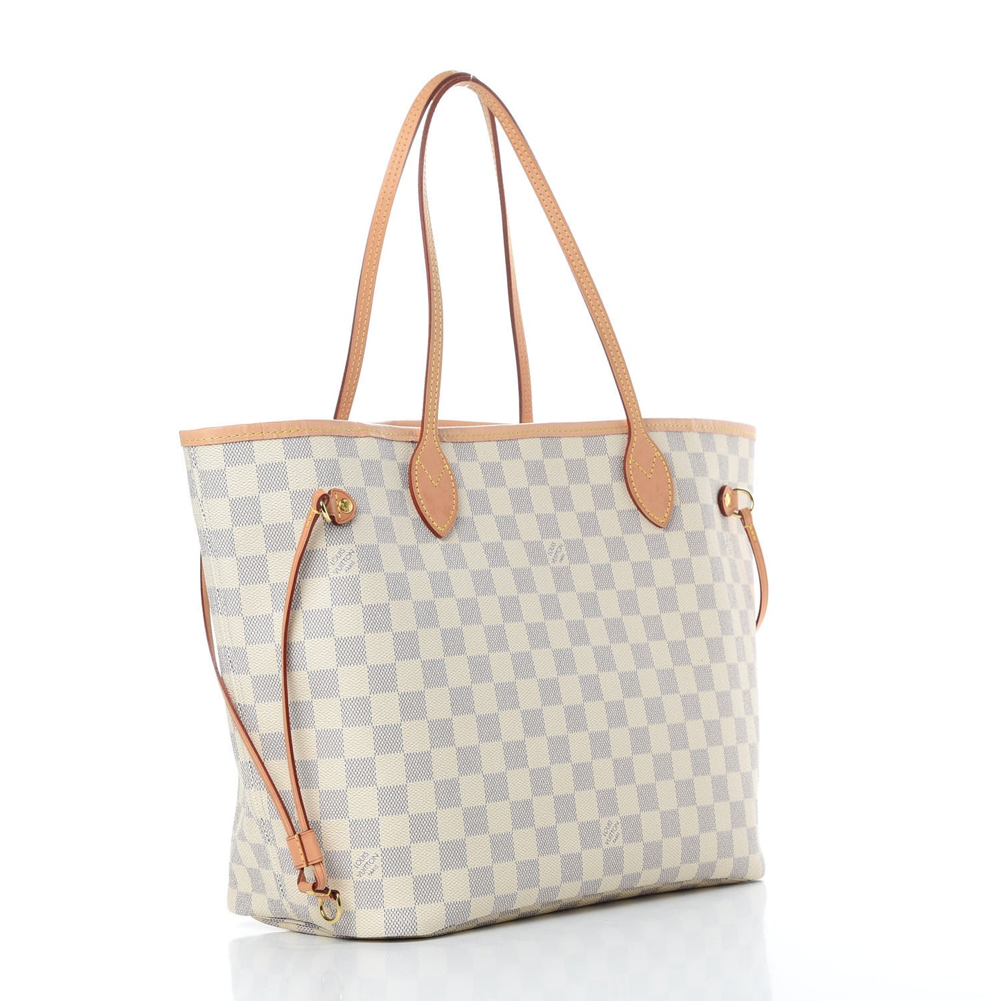 Damier Azur Neo Neverfull MM Rose Ballerine