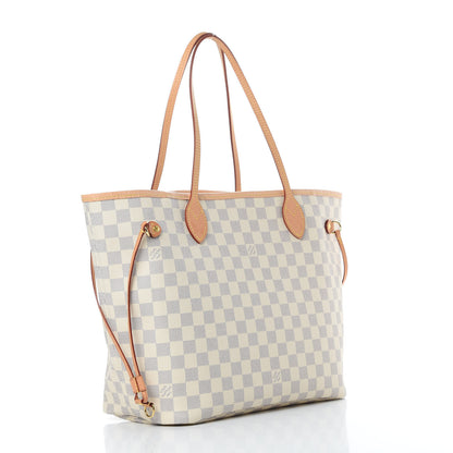 Louis Vuitton Damier Azur Neo Neverfull MM Rose Ballerine 4 of 11