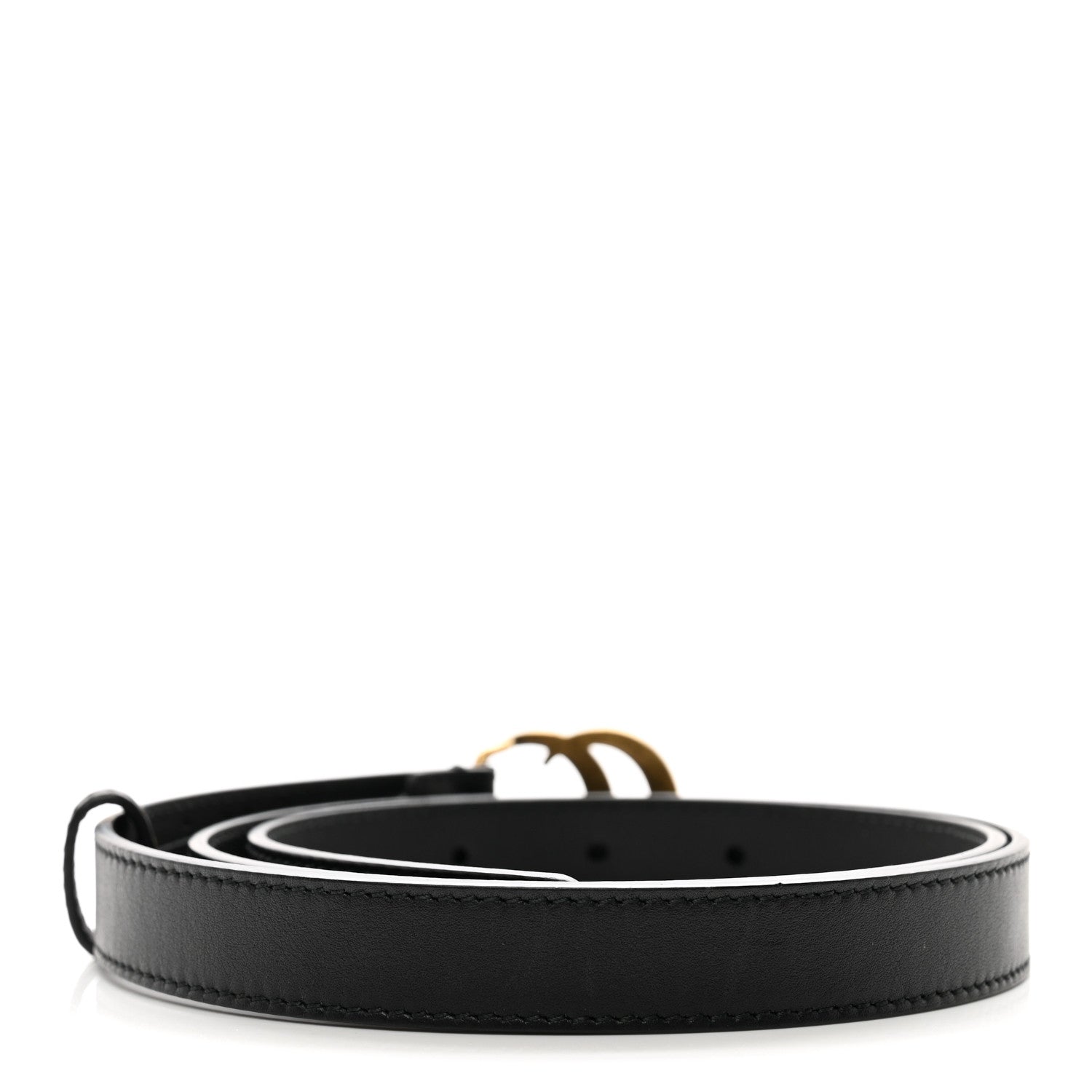 Gucci Calfskin Double G 20mm Belt 85 34 Black 2 of 6