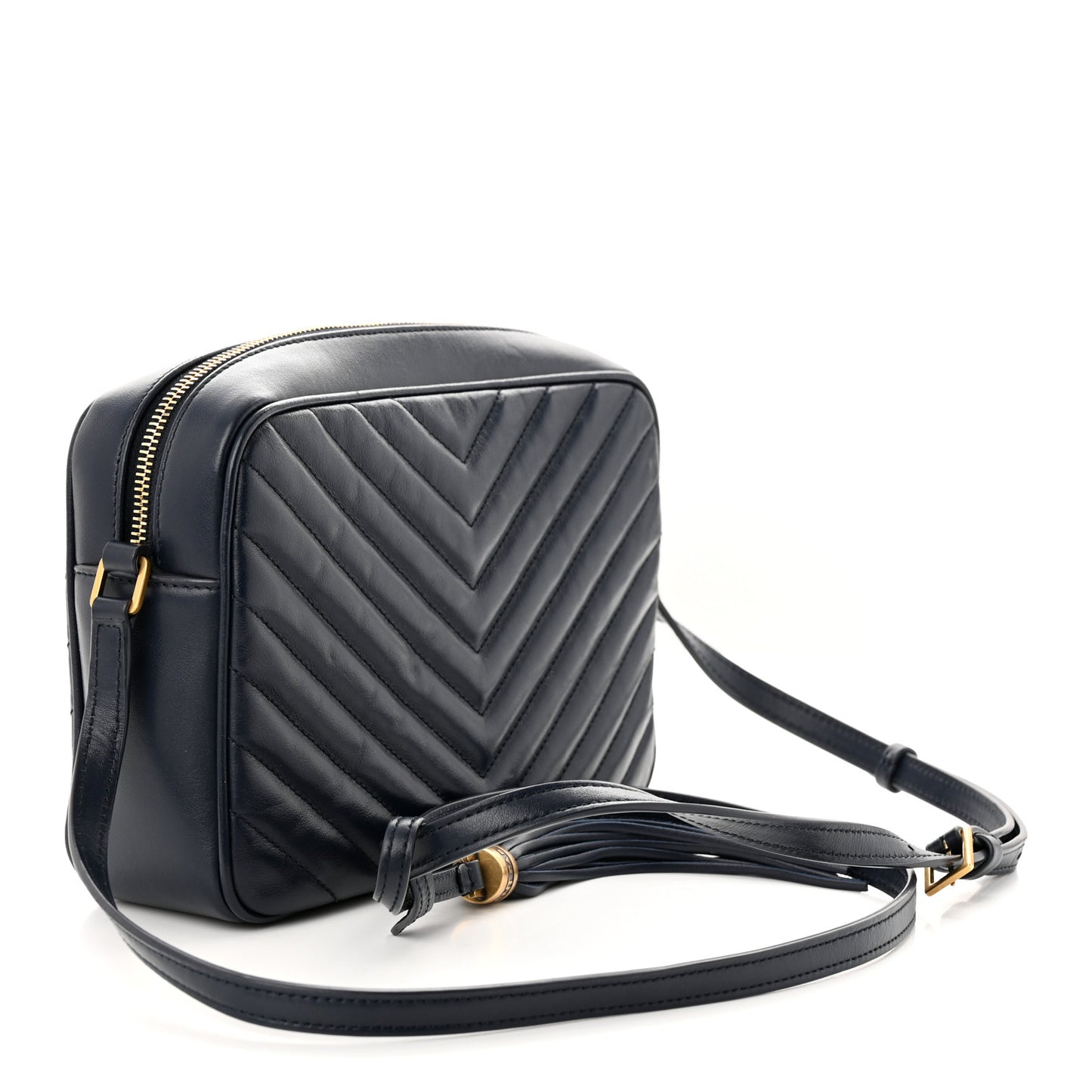 Calfskin Matelasse Monogram Lou Camera Bag Navy