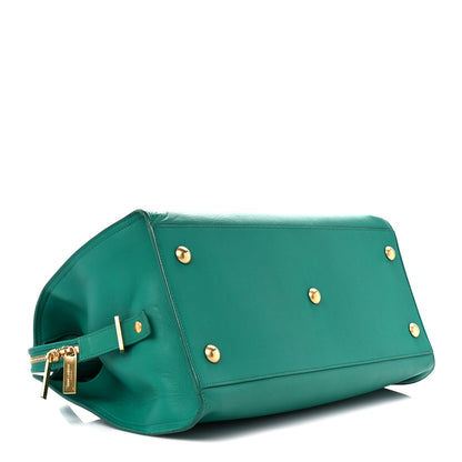 Saint Laurent Calfskin Medium Classic Y Cabas Green 4 of 12