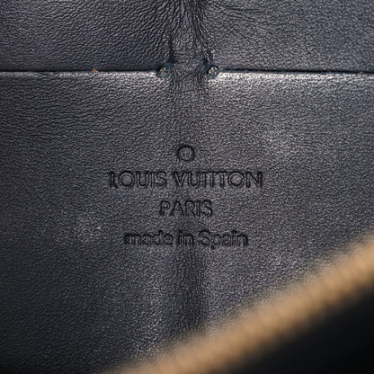 Louis Vuitton Vernis Leopard Zippy Wallet Blue Infini 6 of 7