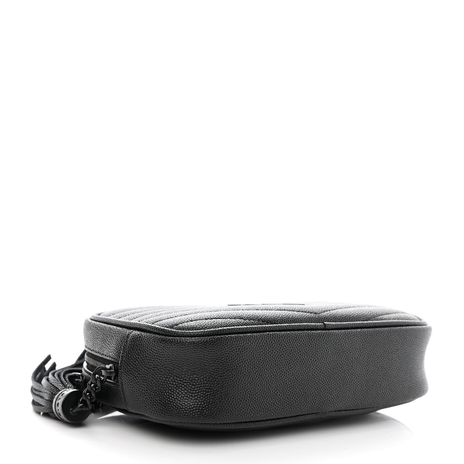 Saint Laurent Grain De Poudre Matelasse Monogram Mini Lou Camera Bag Black 4 of 10