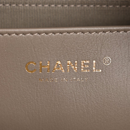Chanel Suede Calfskin Lambskin Quilted Maxi Hobo Grey 6 of 11