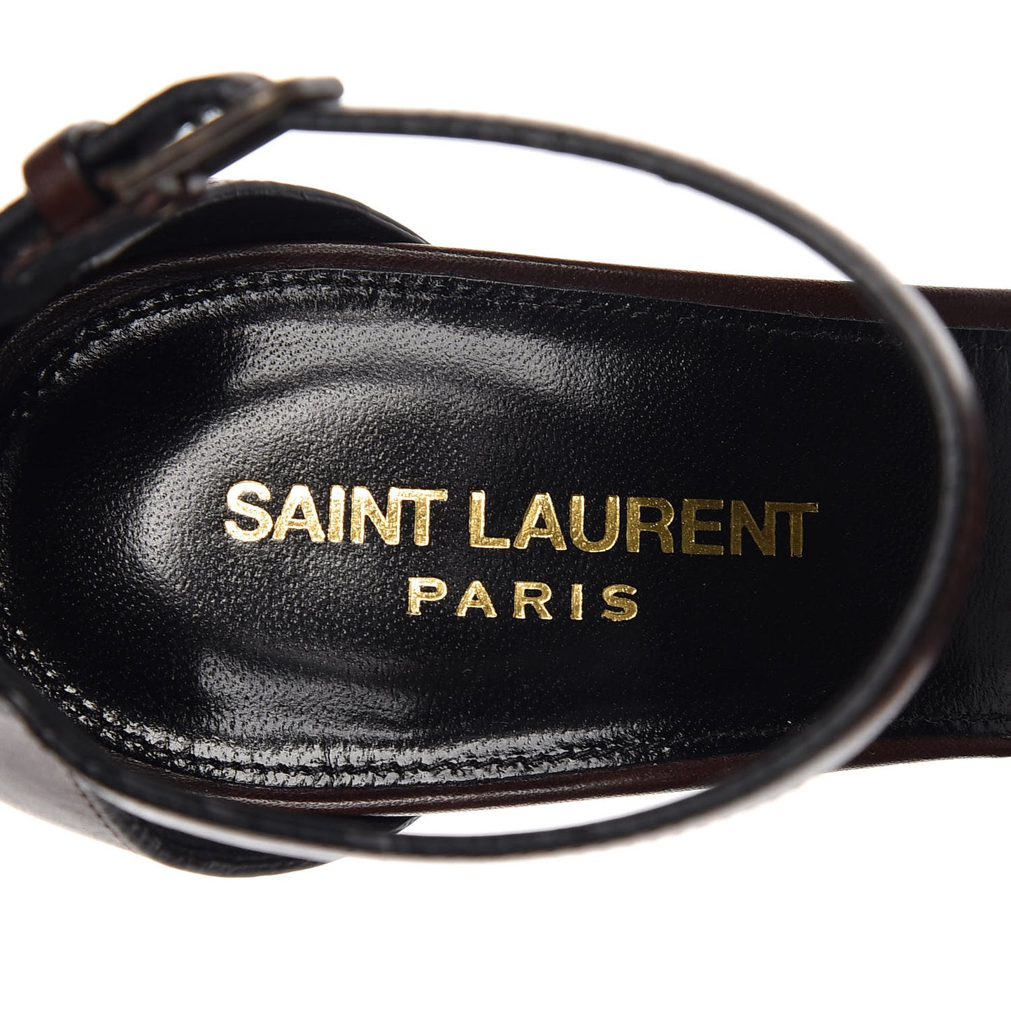 Calfskin Opyum Sandals 38.5 Brown